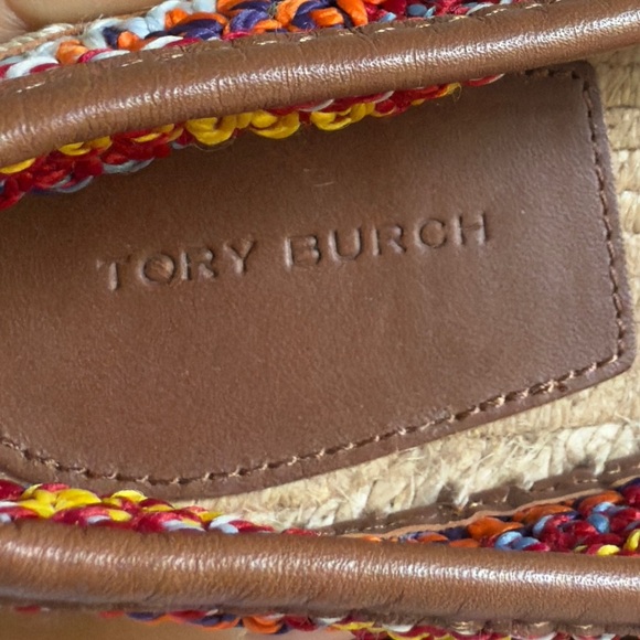 Tory Burch Everly Crochet Espadrilles Multicolor Flats Size 7.5 - Picture 8 of 12
